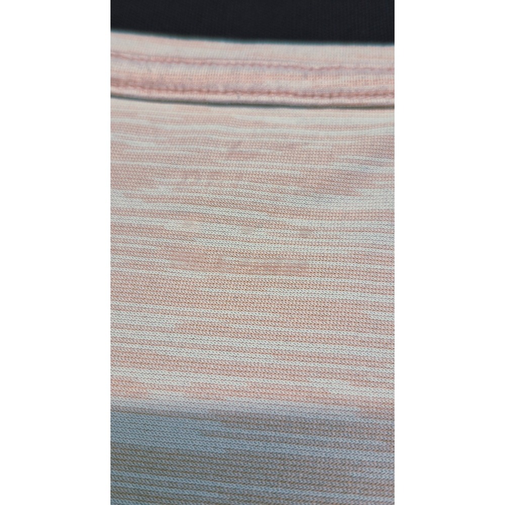 Nike women's heathered pink‎ workout athletic top v-neck black swoosh sz. XL - Picture 3 of 9